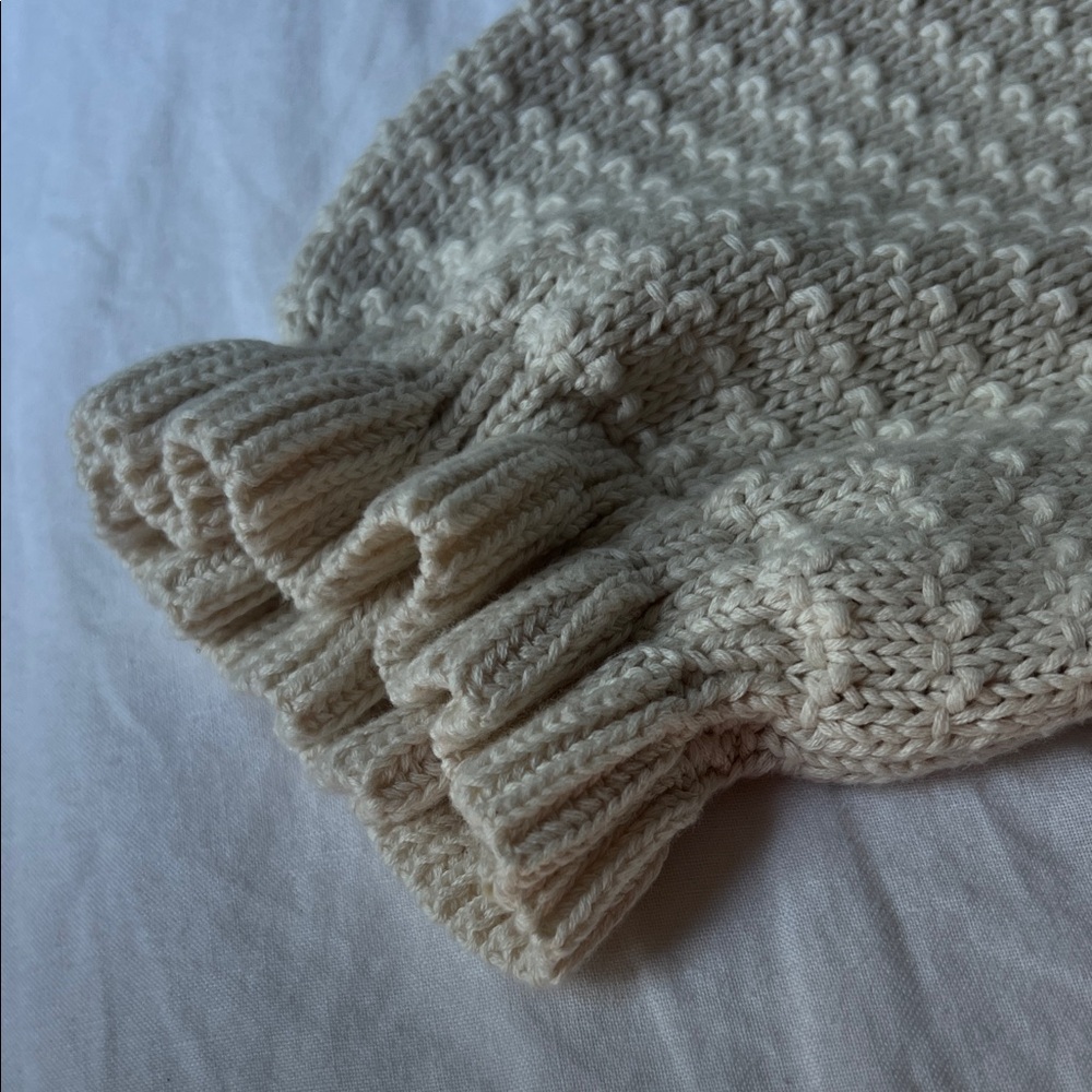 Repeat NWT Short Sleeve Cotton Textured Knit Sweater Ivory - Picture 16 of 16